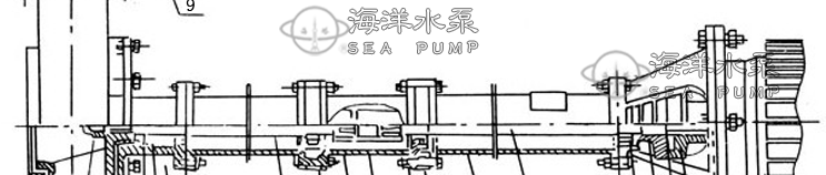 NL立式泥漿液下泵結構圖