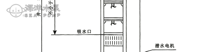 QJ深井潛水泵結構尺寸圖