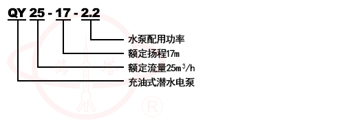 QY充油式潛水泵型号意義